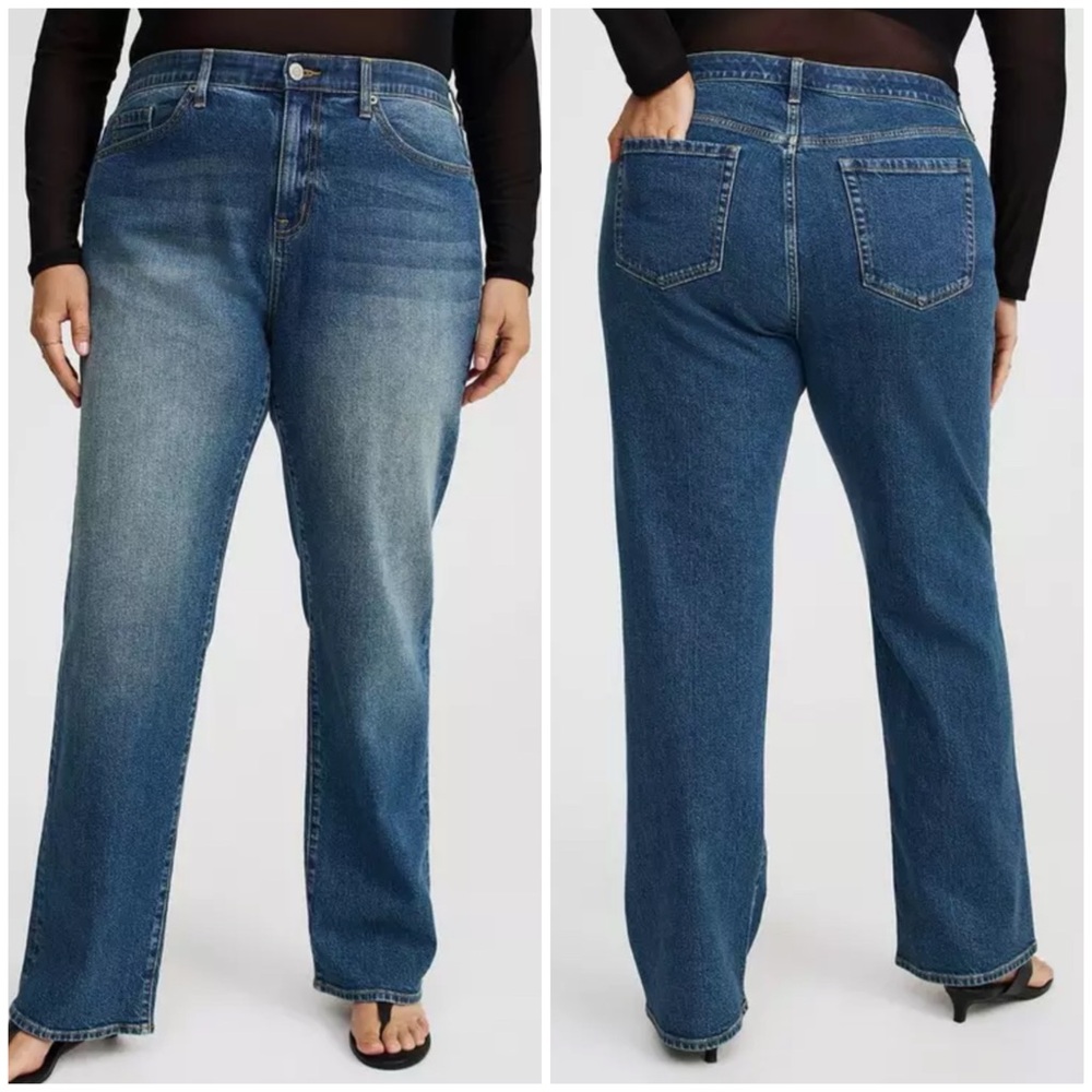 Torrid Baggy High-Rise Straight Jean 14R NWT Diamondback 44135364